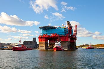 Offshore Construction Accidents Cargo ship on water
